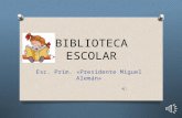 BIBLIOTECA ESCOLAR Esc. Prim. «Presidente Miguel Alemán»