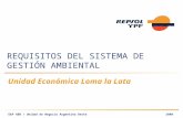 REQUISITOS DEL SISTEMA DE GESTIÓN AMBIENTAL Unidad Económica Loma la Lata E&P ABB / Unidad de Negocio Argentina Oeste2008.