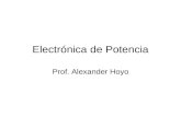 Electrónica de Potencia Prof. Alexander Hoyo. Rectificadores Trifásicos La finalidad es la de generar una tensión o corriente continua especifica, a partir.