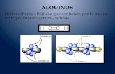 ALQUINOS Hidrocarburos alifáticos que contienen por lo menos un triple enlace carbono-carbono.