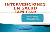 INTERVENCIONES EN SALUD FAMILIAR Dra. Ruth Depaux Vega Médico Familiar SALUD FAMILIAR NIVEL AVANZADO PUNTA ARENAS 2009.