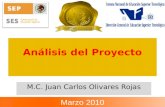 Análisis del Proyecto M.C. Juan Carlos Olivares Rojas Marzo 2010.