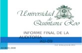 6 al 10 de junio de 2011 INFORME FINAL DE LA AUDITORÍA AU-09 ISO9001:2008.