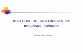 MEDICION DE INDICADORES EN RECURSOS HUMANOS Alberto Lemus Cordova.