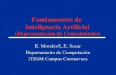 Fundamentos de Inteligencia Artificial (Representación de Conocimiento) E. Morales/L.E. Sucar Departamento de Computación ITESM Campus Cuernavaca.