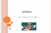 O PENCV Por Claudia Cortés López. Q UÉ ES O PEN CV OpenCV (Open Source Computer Vision).Es una librería de funciones comúnmente usadas en técnicas de.