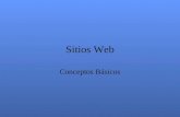 Sitios Web Conceptos Básicos. Historia Conceptos Básicos Necesidades de Hardware y Software Organización de Contenidos Guías para la creación de Paginas.