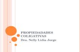 PROPIEDADADES COLIGATIVAS Dra. Nelly Lidia Jorge.