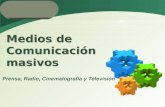 LOGO Medios de Comunicación masivos Prensa, Radio, Cinematografía y Televisión.