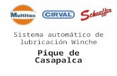 Sistema automático de lubricación Winche Pique de Casapalca.