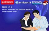 TEMA Nº 3 Teoría y Método del Análisis Histórico Adrián Villegas Dianta.