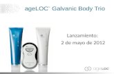 AgeLOC ® Galvanic Body Trio Lanzamiento: 2 de mayo de 2012.