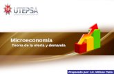 Microeconomía Teoría de la oferta y demanda Preparado por: Lic. Wilson Caba.
