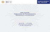 MINI SESIÓN Elaboración de Procedimientos Elementos y vinculaciones ALICIA – LYLIAN CURSO FORMACION DE FORMADORES OCTUBRE – NOVIEMBRE 2012.
