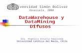 Dra. Angélica Urrutia Sepúlveda Universidad Católica del Maule, Chile Universidad Simón Bolivar Venezuela, 2008 DataWarehouse y DataMining Difusos.