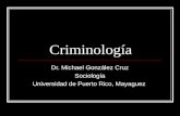 Criminología Dr. Michael González Cruz Sociología Universidad de Puerto Rico, Mayaguez.