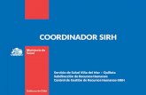 COORDINADOR SIRH Servicio de Salud Viña del Mar – Quillota Subdirección de Recursos Humanos Control de Gestión de Recursos Humanos-SIRH.