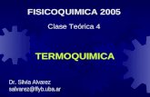 FISICOQUIMICA 2005 Clase Teórica 4 TERMOQUIMICA Dr. Silvia Alvarez salvarez@ffyb.uba.ar.
