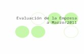 Evaluación de la Empresa a Marzo/2011. Indice 0. Comentarios Preliminares 1. Estados Contables  1.1. Evolución 1.1.1 Activo 1.1.2. Pasivo 1.1.3. Estado.