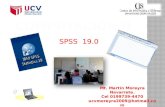 SPSS 19.0.  Es una herramienta ampliamente utilizada para el manejo y análisis de información, proveniente de encuestas.  Una de las ventajas de este.