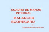 CUADRO DE MANDO INTEGRAL BALANCED SCORECARD POR: Ángel María Fierro Martínez.