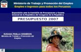 Empleo e Ingresos para todos los Peruanos Ministerio de Trabajo y Promoción del Empleo SUSANA PINILLA CISNEROS Ministra de Trabajo y Promoción del Empleo.