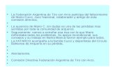 La Federación Argentina de Tiro con Arco participa del fallecimiento de Mario Cucci, Juez Nacional, colaborador y amigo de esta comisión directiva. La.