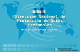 Dirección Nacional de Protección de Datos Personales Prof. Dr Juan Antonio Travieso.