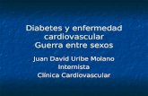 Diabetes y enfermedad cardiovascular Guerra entre sexos Juan David Uribe Molano Internista Clínica Cardiovascular.