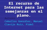 Unidad didáctica: El recurso de Internet para las semejanzas en el plano. Autores: Ceballos González, Manuel Clavijo Ruiz, Fidel.