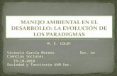 M. E. COLBY Victoria García Moreno Doc. en Ciencias Sociales 19-10-2010 Sociedad y Territorio UAM-Xoc.