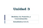 Unidad 3 Medidas de Posición y Centralización Estadística E.S.O.
