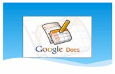 Google Docs es un conjunto de productos que permite crear distintos tipos de documentos, trabajar en ellos con otros usuarios en tiempo real y almacenar.