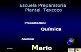 06/05/2015 Escuela Preparatoria Plantel Texcoco Alumno: M ario R eyna Presentación: Química Salir.