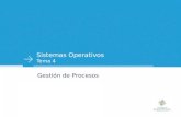 Sistemas Operativos Tema 4 Gestión de Procesos. Sistemas Operativos - Tema 1: Introducción a los SSOO Sistemas Operativos - Tema 4: Gestión de procesos.