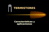 TERMISTORES Características y aplicaciones. DEFINICI ó N El termistor es un tipo de transductor pasivo, sensible a la temperatura y que experimenta un.