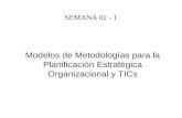 SEMANA 02 - 1 Modelos de Metodologías para la Planificación Estratégica Organizacional y TICs.