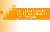Consejo Nacional de Certificación de la Calidad de la Gestión Escolar.