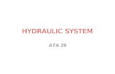 HYDRAULIC SYSTEM ATA 29. HYDRAULIC Tiene muchas ventajas como fuente de poder para la operación de varias unidades pesadas del avión: controles de vuelo;