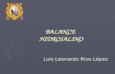 BALANCE HIDROSALINO Luis Leonardo Rios López. VOLUMEN DE LOS FLUIDOS CORPORALES Relación con el peso en kg VOLUMEN DE LOS FLUIDOS CORPORALES Relación.