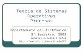 Teoría de Sistemas Operativos Procesos Departamento de Electrónica 2º Semestre, 2003 Gabriel Astudillo Muñoz elo321.