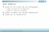 Escuela Argentina de Microelectrónica, Tecnología y Aplicaciones Hilo temático ¿Cuál es el ciclo de un Integrado?  ¿Qué se hace en la fabrica?  ¿Cómo.