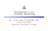 Introducción a los Sistemas Operativos Dr. José Raúl Fernández del Castillo Díez Antonio Navidad Pineda.