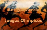 Juegos Olímpicos Comenzaron el año 776 a.C. Se realizaban en el santuario de Olimpia, cada cuatro años en honor a Zeus. Ilustración: Christian Olivares.