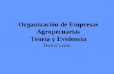 Organización de Empresas Agropecuarias Teoría y Evidencia Daniel Lema.