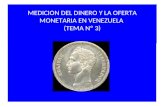 MEDICION DEL DINERO Y LA OFERTA MONETARIA EN VENEZUELA (TEMA Nº 3) TEMA Nº 3.