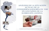 ANÁLISIS DE LA SITUACIÓN ACTUAL DE LA CONSEJERÍA/ASESORÍA EN VIH EN LOS PAÍSES DE LA SUBREGIÓN ANDINA Comisión Técnica Subregional de Sida de la Sub Región.