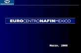 Marzo, 2008. EURO CENTRO NAFIN MÉXICO Fideicomiso creado el 1 de junio de 1995 por Nacional Financiera y la Unión Europea con el propósito de otorgar.