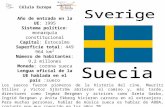 Año de entrada en la UE: 1995 Sistema político: monarquía constitucional Capital: Estocolmo Superficie total: 449 964 km² Número de habitantes: 9,2 millones.
