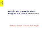 UTP FIMAAS Sesión de Introducción: Reglas de clase y conducta. Profesor: Carlos Alvarado de la Portilla.